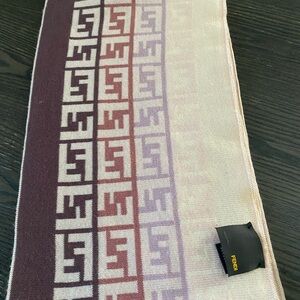 Fendi Wool Scarf Multi Color